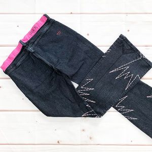 Diesel | Indigo Tech Embroidered Flare Jeans
